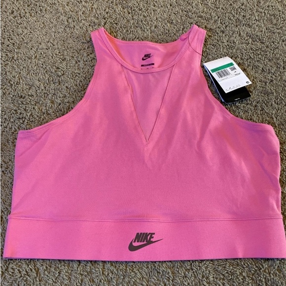 Nike Sportswear Crop Dance Tank Womens Size XL Pink Athletic - Picture 1 of 3